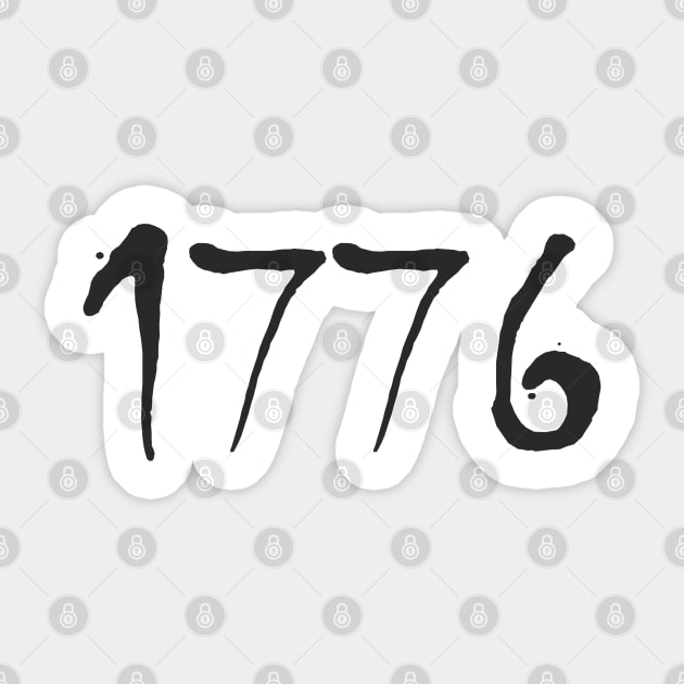 1776 T-Shirt Sticker by Suva